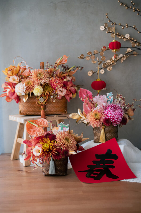 熠熠生輝｜迎春長型花籃：圖片 4